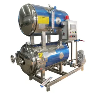 Semi-automaticsmall Food Sterilizer Autoclave Water Spray Retort Machine