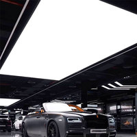 Boîte à lumière LED super lumineuse 2025 avec logo personnalisé, lampe de garage, éclairage pour polissage automobile, lampe LED souple, boîte à lumière à film souple pour plafond
