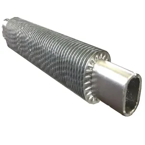 Tubo de aleta de aço galvanizado para tubo de aço inoxidável com aleta de efeito estufa
