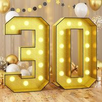 Grenzüberschreitend Bestseller Leuchtende Zahlenrahmen Partydekoration Hintergrund Jubiläum Weihnachten Valentinstag Kaltweiß