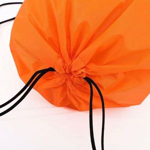 Custom Logo Polyester String <b>Backpack</b> with Cotton Handle Organic Terylene Bag Canvas Drawstring for Gift Use Promotional Product - Product Image 5