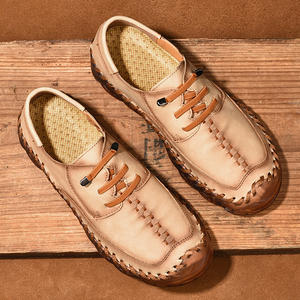 รองเท้าลำลองแฟชั่นสุดเท่สำหรับผู้ชาย, รองเท้าทำมือไมโครไฟเบอร์เนื้อนุ่มทนทาน - Product Image 2