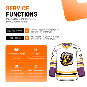Nouveau Maillot <span class=keywords><strong>de</strong></span> Hockey 2026 au Design Amusant, 100% Polyester, Impression par Transfert Thermique, Respirant, Séchage Rapide, Unisexe Adulte, Maillot <span class=keywords><strong>de</strong></span> Hockey OEM - Product Image 4