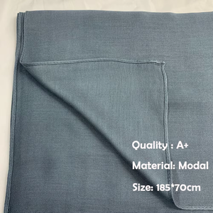 ผ้าคลุมฮิญาบ 2 ชิ้น 133 สี คุณภาพสูง ผลิตจากใยไผ่โมดอล 100% วิสโคส พร้อมหมวกคลุมผมด้านในเข้าชุด ผ้าพันคอฮิญาบผ้าฝ้ายโมดอล - Product Image 6