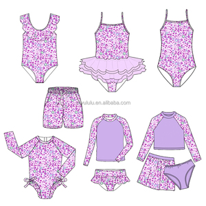 Custom Children Kids <strong>Swim</strong> <strong>Suit</strong> Manufacturers Recycled Fabric UV <strong>Toddler</strong> Swimwear Beachwear Floral Girls One Piece Swimsuit - Product Image 2