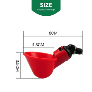 Gia Cầm Chim Hen Chim Cút Nước Chim Gà Núm Vú Uống Cốc Uống Nước Tự Động Bát Gà - Product Image 4
