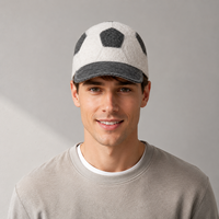 Gorra de béisbol de fieltro de lana gruesa, estilo fútbol, para sauna, exterior, transpirable, impermeable, a la moda, absorbente de sudor, con diseño colgante