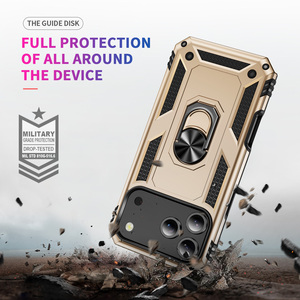 Funda Protectora Antigolpes 2 en 1 de TPU y PC con Anillo Metálico para <span class=keywords><strong>iPhone</strong></span> 17 Air 16 15 14 13 12 11 Pro Max <span class=keywords><strong>SE</strong></span> XS XR Max 8 7 6 Plus - Product Image 6