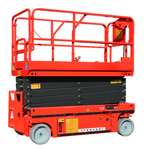 Beweegbare 10M 320Kg Verhoogde Werkplatform Manlift Schaarlift Platform Batterij Aangedreven Hydraulische Zelfrijdende Schaarlift - Product Image 4