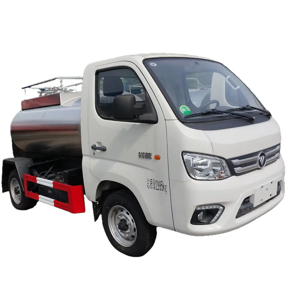 Exportação profissional Foton 1000 litros mini caminhão de leite 1cbm caminhão tanque de leite pequeno para transporte de sorvete de leite