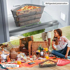 Nuevo Contenedor para Rebanadas de Pizza, Material PP, Tapa Abatible, Apto para Microondas, Ecológico, a Prueba de Polvo, Almacenamiento de Cocina para Regalos - Product Image 5