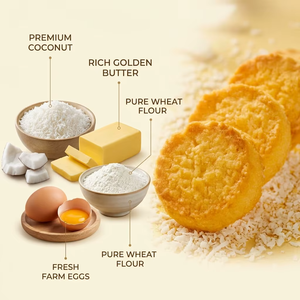Biscuits de qualité supérieure, délicieux gâteaux au beurre, biscuits à la noix de coco, emballage <span class=keywords><strong>personnalisé</strong></span>, biscuits porte-bonheur - Product Image 3