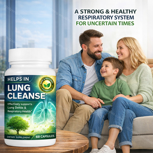 Cápsulas de Apoyo Pulmonar Listas para Venta al por Menor, Suplemento para el Bienestar Respiratorio, 60 Unidades, para Farmacias <span class=keywords><strong>y</strong></span> Tiendas de <span class=keywords><strong>Salud</strong></span> - Product Image 4