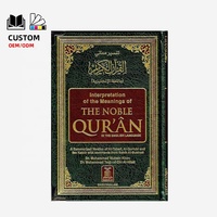 Coran musulman personnalisé imprimé en couleur, couverture rigide en cuir PU A5 avec haut-parleur, cadeau