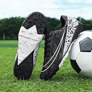 Stylish Printed High Ankle Football Cleats Lightweight <b>Knit</b> Upper Firm Ground Soccer Training <b>Boots</b> - Product Image 5