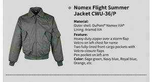 Combinaison de pilote de chasse Nomex Flight Coverall - Product Image 5