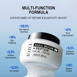 Crème hydratante bio-active de haute qualité à 5 peptides pour le visage, booste l'hydratation, répare les pores et les cicatrices, crème à la mucine d'<span class=keywords><strong>escargot</strong></span> - Product Image 3