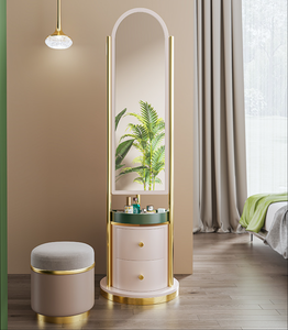 Coiffeuse Moderne Simple en <span class=keywords><strong>Fer</strong></span> <span class=keywords><strong>Forgé</strong></span> Artistique pour Petit Appartement avec Chaise et <span class=keywords><strong>Miroir</strong></span> - Product Image 5