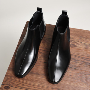 Nuevo Estilo de Moda para Hombre, Zapatos Formales de Cuero Genuino para las Cuatro Estaciones, Impermeables, de Alta Gama, Hechos a Mano, de Piel de Vacuno de Primera Calidad, para Caballero de Negocios - Product Image 4