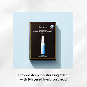 JMSOLUTION-Mascarilla Hialurónica con Vitamina C, Máscara Facial de Algodón con Forma de Hoja de Ampolla Luminosa de Agua, 10 Piezas, Fecha de Caducidad 25.11.27 - Product Image 4