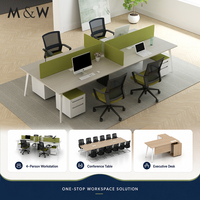 Série de bureaux M&W : Bureau de direction, poste de travail collaboratif, table de conférence, solution de mobilier de planification pour le bureau