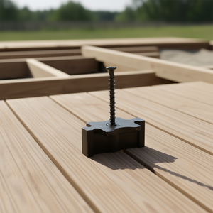 Clips en T para fijación de tablas de terraza compuestas, 600 unidades, fijaciones ocultas para terrazas, acabado mate, material de polipropileno - Product Image 2