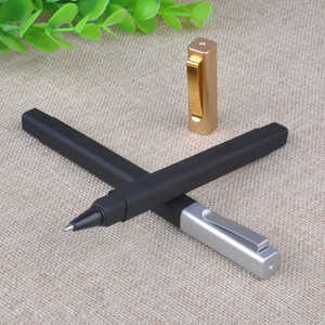 Stylo bille promotionnel de luxe classique à clip en caoutchouc, écologique, séchage rapide, sérigraphié, avec logo personnalisé – Offre spéciale - Product Image 2