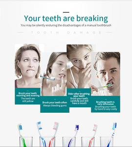 USB Rechargeable Ultrasonic <strong>Electric</strong> <strong>Toothbrush</strong> Adults Portable Travel Sonic <strong>Toothbrush</strong> 4 Brush Heads With 6 Operating Modes - Product Image 5