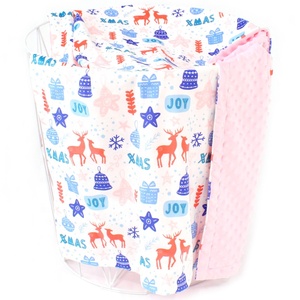 Manta de bebé Minky listo para enviar 100% de poliéster para recién nacidos - Product Image 2
