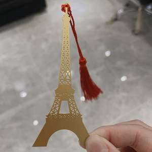 Segnalibri Personalizzati Economici in Metallo Placcato Oro - Product Image 1