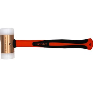 OEM üretici WEDO Atex onaylı kalıp dövme olmayan kıvılcım naylon çekiç plastik kaplama kolu ile makinist kullanımı için - Product Image 5