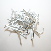 Clous en acier robustes Gouding pour ciment, pointe diamantée, électrogalvanisés, tige lisse - Fixations de construction multi-usages 1/4 po