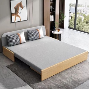 New Style Contemporary Divan <strong>Bed</strong> <strong>Sofa</strong> Couch Cotton Blend Convertible Solid Wood Daybed - Product Image 2