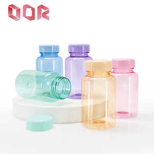 Botellas de Plástico PET Transparentes para Pastillas, con Tapas de Colores, Envases para Vitaminas, Cápsulas y Suplementos, Contenedor de Medicamentos Vacío, Tamaño Personalizado - Product Image 3