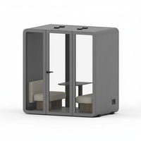 UNIBOOTH Cabine de bureau insonorisée moderne, cabine téléphonique en aluminium de précision, installation rapide en module, pour maison, centre commercial, hôpital, école, entrepôt