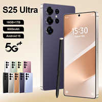 Teléfono Inteligente S25 con Cámara de 108MP, Pantalla OLED de 6.8 Pulgadas y 90Hz, 16GB+1TB, 5G LTE, Android 15, Face ID, 8000mAh