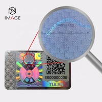 Autocollant holographique avec code QR personnalisé en 3D, numéro de série, étiquette de sécurité anti-effraction