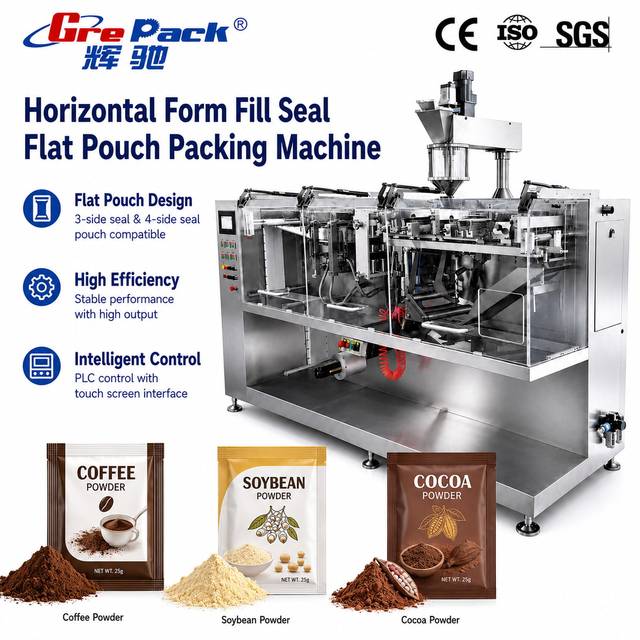 Sachet Pouch Filling Sealing Machine Automatic Horizontal Form Fill Seal Laundry Detergent Powder Packing Machine
