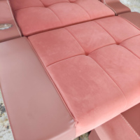 Fauteuil de pédicure haut de gamme, électrique et réglable, avec trou pour le visage, ensemble professionnel de fauteuil de pédicure