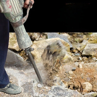 Ciseau de démolition professionnel 65 mm PH65A à pointe fine pour maçonnerie, usage bricolage et industriel, avec manche en acier 40Cr – Vente en gros Chine