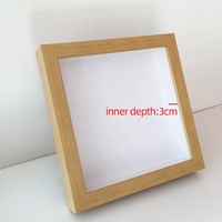 Deep Shadow Box avec plusieurs couleurs de polystyrène MDF Profondeur intérieure 3cm 10*10 InchDecoration Shadow Box Frame