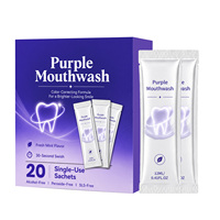 Enjuague Bucal de Menta Morada, Limpia Suavemente, Elimina el Mal Aliento y Brinda un Cuidado Confortable con un Aroma Refrescante a Menta