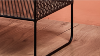 Étagère de Table sur pied noire, en fil métallique, pour maison et meubles de salon, 1 pièce
