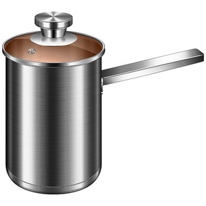 304 Stainless Steel Deep Fryer With Filter Oil <b>Saving</b> Tempura Pan For Gas Stove Household Use Round Shape Convenient Multi - Product Image 5