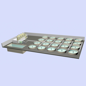 Sistemi di Acquacoltura a Ricircolo Intensivo Wolize in PVC per Allevamento di Tilapia e Gamberetti, Certificati ISO9001, 10-100m - Product Image 4