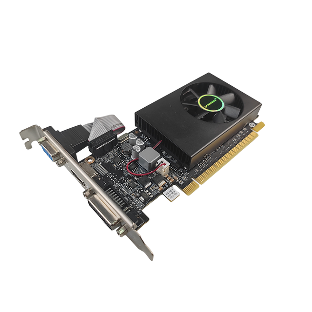 Factory Supply GT705 Graphics Card 2GB GDDR3 64Bit Low Profile Single Fan PCIE 2.0 for Desktop GPU With Stable Function