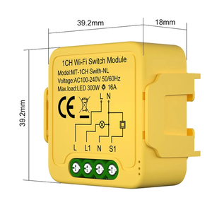 Module de relais intelligent <span class=keywords><strong>Homekit</strong></span> Matter WiFi pour la domotique, compatible avec <span class=keywords><strong>Homekit</strong></span>, Smartthings, Alexa, Google 1/2/3CH - Product Image 4