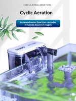 Filtro de Acuario Colgante Grande SOBO, Filtración de 3 Etapas, Suspensión, Oxigenación, Desodorización, Bomba de Cascada, Ultra Silencioso, Plástico