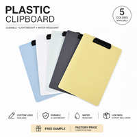 Portapapeles de Plástico A4 con Logotipo Personalizado, Duradero, Ligero, Impermeable, Colores Morandi, Tablero de Escritura para Oficina, Escuela, Suministros de Hospital