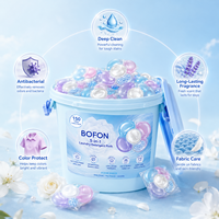 Lessives en Capsules OEM ODM 150 pièces Écologiques Multi-Effets Nettoyage en Profondeur Gel Lessive Protecteur de Couleur Parfum Longue Durée Vêtements